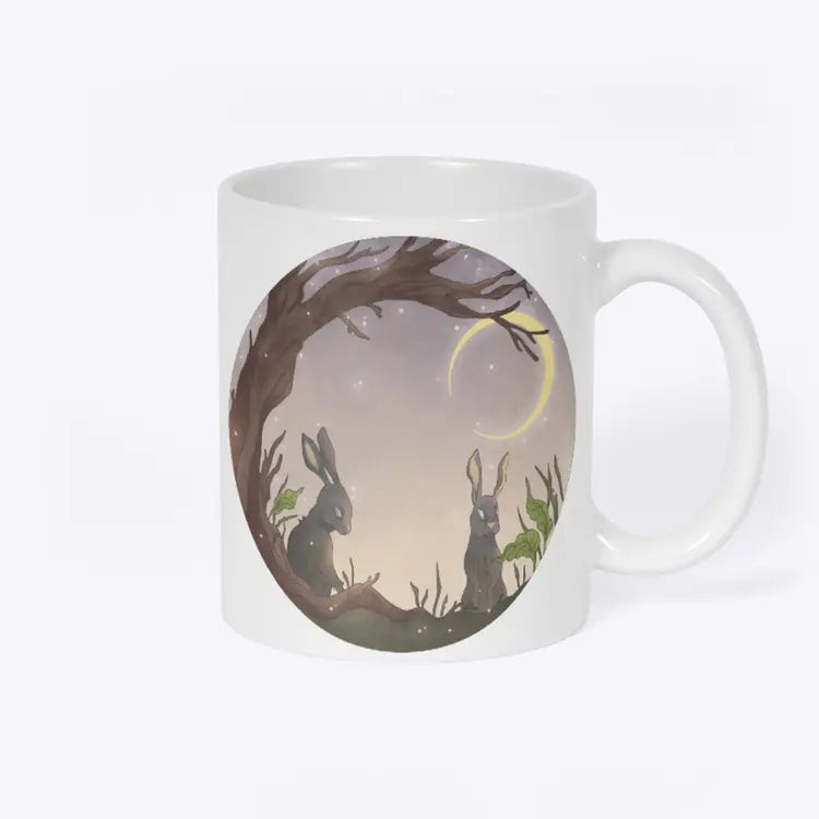 Whimsical Woods Rabbit Art Mug